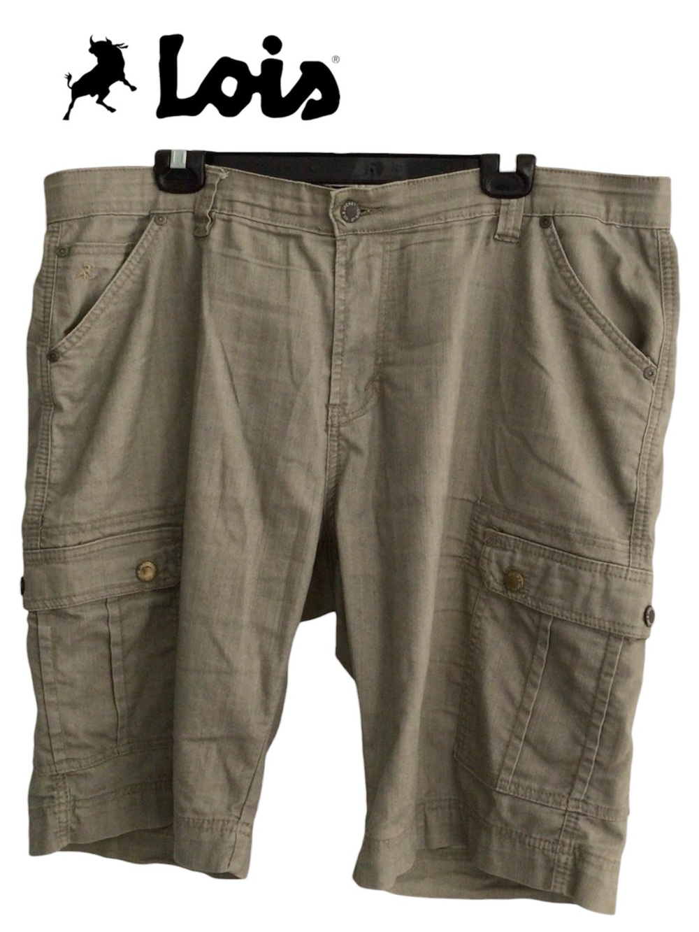 💜LOIS Men's Khaki Cargo Shorts